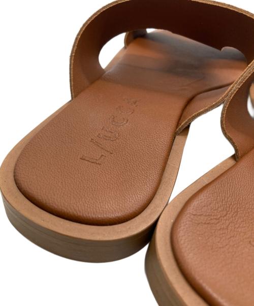 L/UCCA（ルッカ）L/UCCA (ルッカ) SLOBE別注 スウェードサンダル ブラウン サイズ:23.5の古着・服飾アイテム