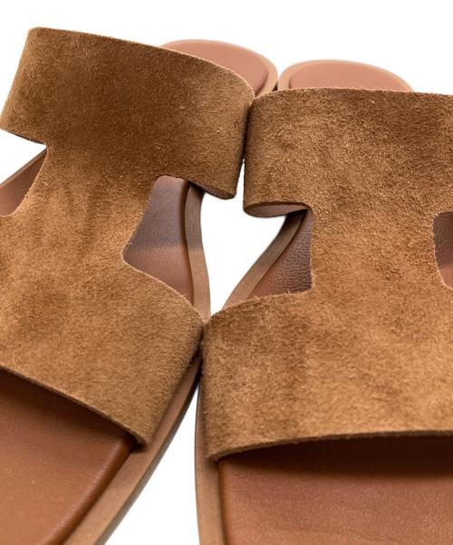 L/UCCA（ルッカ）L/UCCA (ルッカ) SLOBE別注 スウェードサンダル ブラウン サイズ:23.5の古着・服飾アイテム