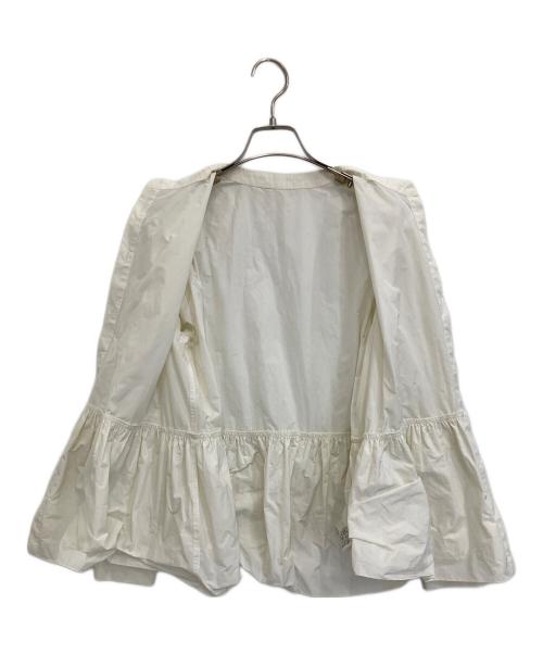 UNTITLED（アンタイトル）UNTITLED (アンタイトル) ワイドブラウス ホワイト サイズ:Mの古着・服飾アイテム