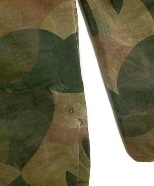 -（-）- (-) ブラッシュストロークカモオーバーパンツ オリーブ サイズ:-の古着・服飾アイテム