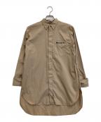 beautiful peopleビューティフルピープル）の古着「ロゴ長袖シャツ」｜ベージュ