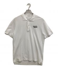 maison kitsune（メゾンキツネ）の古着「HANDWRITING LOGO ポロシャツ」｜ホワイト