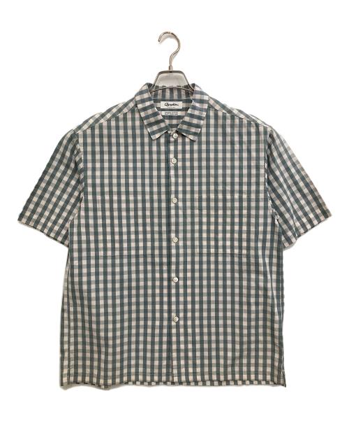 Gymphlex（ジムフレックス）Gymphlex (ジムフレックス) 半袖チェックシャツ 19S-KW-001 グレー サイズ:Mの古着・服飾アイテム
