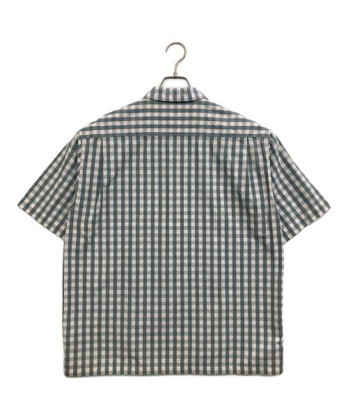 Gymphlex（ジムフレックス）Gymphlex (ジムフレックス) 半袖チェックシャツ 19S-KW-001 グレー サイズ:Mの古着・服飾アイテム