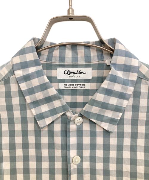 Gymphlex（ジムフレックス）Gymphlex (ジムフレックス) 半袖チェックシャツ 19S-KW-001 グレー サイズ:Mの古着・服飾アイテム