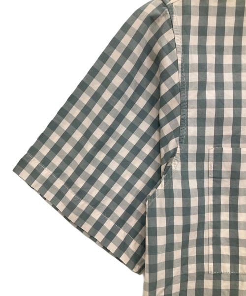 Gymphlex（ジムフレックス）Gymphlex (ジムフレックス) 半袖チェックシャツ 19S-KW-001 グレー サイズ:Mの古着・服飾アイテム