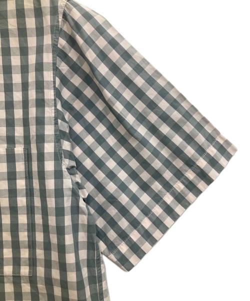 Gymphlex（ジムフレックス）Gymphlex (ジムフレックス) 半袖チェックシャツ 19S-KW-001 グレー サイズ:Mの古着・服飾アイテム