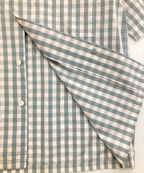 Gymphlex（ジムフレックス）Gymphlex (ジムフレックス) 半袖チェックシャツ 19S-KW-001 グレー サイズ:Mの古着・服飾アイテム