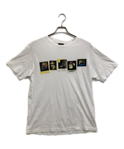 PS Paul Smith（ＰＳポールスミス）PS Paul Smith (ＰＳポールスミス) プリントTシャツ ホワイト サイズ:Lの古着・服飾アイテム