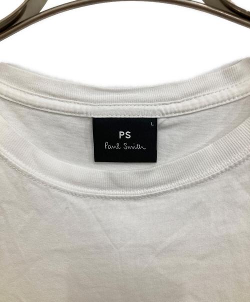 PS Paul Smith（ＰＳポールスミス）PS Paul Smith (ＰＳポールスミス) プリントTシャツ ホワイト サイズ:Lの古着・服飾アイテム
