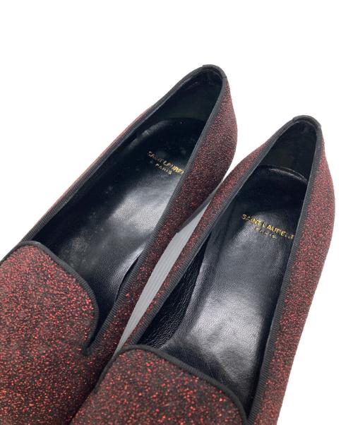 Saint Laurent Paris（サンローランパリ）Saint Laurent Paris (サンローランパリ) ラメスリッポン レッド サイズ:36 1/2の古着・服飾アイテム