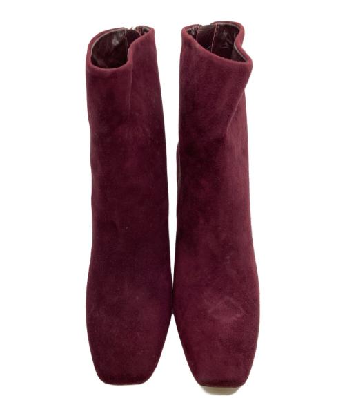 MIU MIU（ミュウミュウ）MIU MIU (ミュウミュウ) スウェードショートブーツ パープル サイズ:37 1/2の古着・服飾アイテム