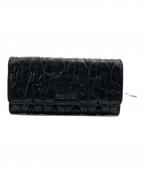 MIU MIUミュウミュウ）の古着「マテラッセロングウォレット」｜ブラック