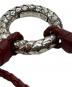 BOTTEGA VENETA (ボッテガベネタ) イントレチャートレザーコードネックレス レッド：12000円