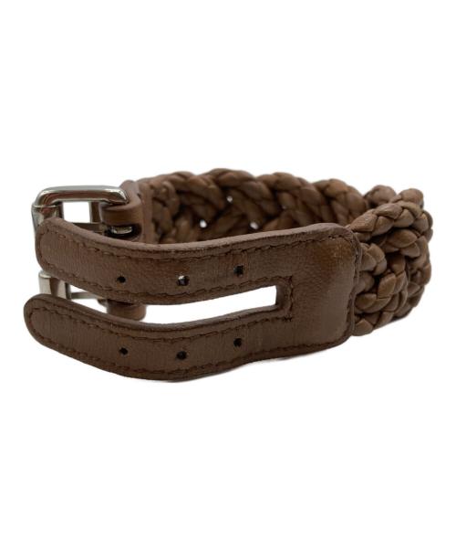 BOTTEGA VENETA（ボッテガベネタ）BOTTEGA VENETA (ボッテガベネタ) イントレチャートブレスレット ベージュの古着・服飾アイテム