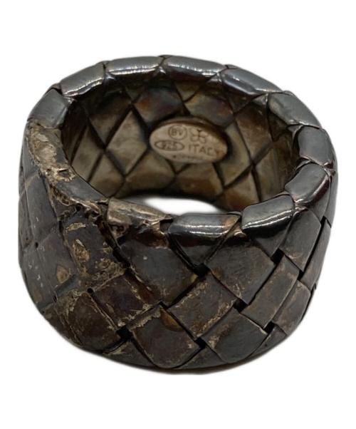 BOTTEGA VENETA（ボッテガベネタ）BOTTEGA VENETA (ボッテガベネタ) イントレチャート・リング シルバー サイズ:11号の古着・服飾アイテム