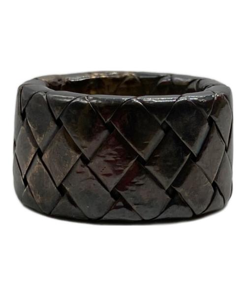 BOTTEGA VENETA（ボッテガベネタ）BOTTEGA VENETA (ボッテガベネタ) イントレチャート・リング シルバー サイズ:11号の古着・服飾アイテム