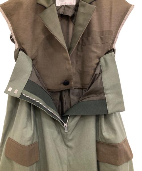 sacai（サカイ）sacai (サカイ) スーチングドレス ジャケット オリーブ サイズ:1の古着・服飾アイテム