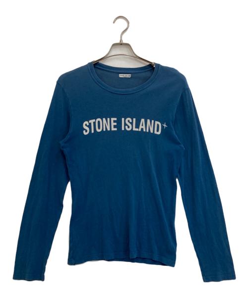 STONE ISLAND（ストーンアイランド）STONE ISLAND (ストーンアイランド) ロゴロングスリーブカットソー ネイビー サイズ:Sの古着・服飾アイテム