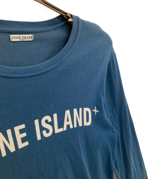 STONE ISLAND（ストーンアイランド）STONE ISLAND (ストーンアイランド) ロゴロングスリーブカットソー ネイビー サイズ:Sの古着・服飾アイテム