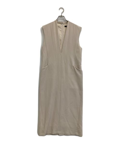 anuans（アニュアンス）anuans (アニュアンス) ストレートジャンスカ ベージュ サイズ:Sの古着・服飾アイテム