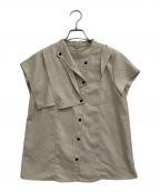 UNITED TOKYOユナイテッドトーキョー）の古着「Short sleeve blouse」｜ベージュ