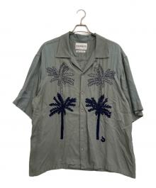 NOMA t.d.（ノーマティーディー）の古着「刺繍半袖シャツ」｜グレー