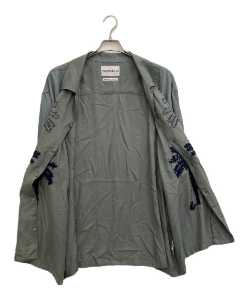 NOMA t.d.（ノーマティーディー）NOMA t.d. (ノーマティーディー) 刺繍半袖シャツ グレー サイズ:5の古着・服飾アイテム
