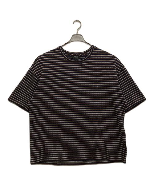 A.P.C.（アーペーセー）A.P.C. (アーペーセー) 半袖ニット ブラウン サイズ:XLの古着・服飾アイテム