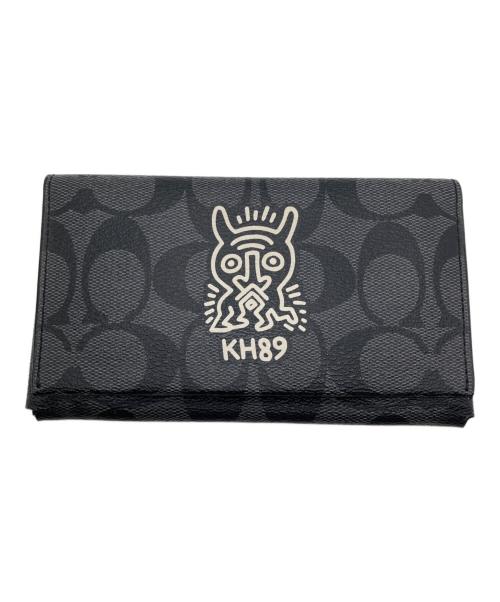 COACH（コーチ）COACH (コーチ) Keith Haring (キースヘリング) カードケース グレーの古着・服飾アイテム