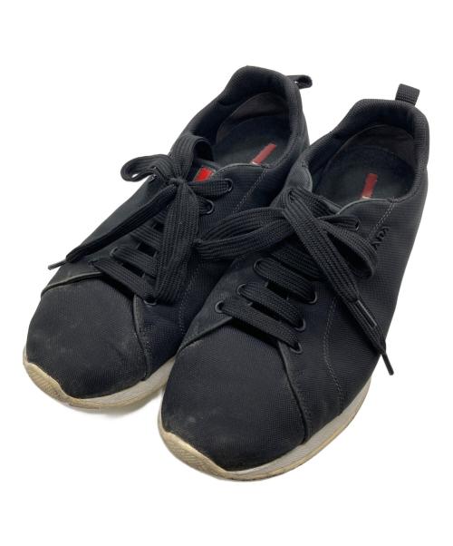 PRADA（プラダ）PRADA (プラダ) スニーカー ブラック サイズ:SIZE 71/2の古着・服飾アイテム