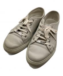 GUCCI（グッチ）の古着「レザースニーカー」｜ベージュ