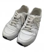 GUCCIグッチ）の古着「インターロッキングG レザー スニーカー」｜ホワイト