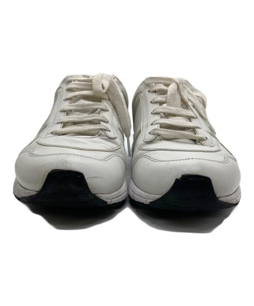 GUCCI（グッチ）GUCCI (グッチ) インターロッキングG レザー スニーカー ホワイト サイズ:SIZE 81/2の古着・服飾アイテム