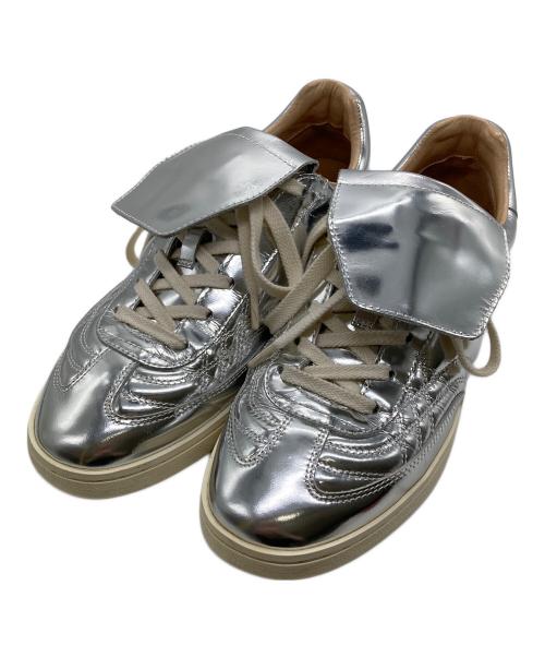 FOOT INDUSTRY（フットインダストリー）FOOT INDUSTRY (フットインダストリー) フットボールスニーカー シルバー サイズ:27の古着・服飾アイテム