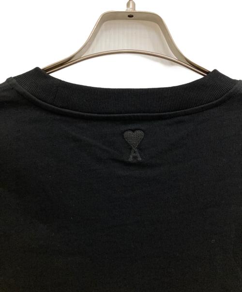 ami（アミ）ami (アミ) ロゴTシャツ ブラック サイズ:M 未使用品の古着・服飾アイテム