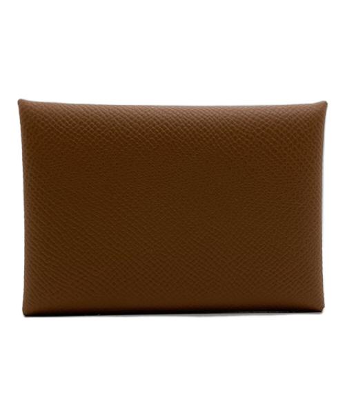 HERMES（エルメス）HERMES (エルメス) カルヴィデュオコインケース ブラウンの古着・服飾アイテム