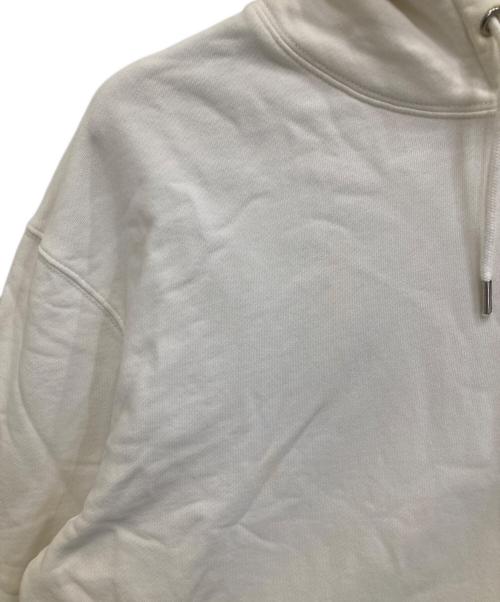 maison kitsune（メゾンキツネ）MAISON KITSUNE (メゾンキツネ) フォックスヘッド パッチ レギュラー フーディ ホワイト サイズ:Lの古着・服飾アイテム