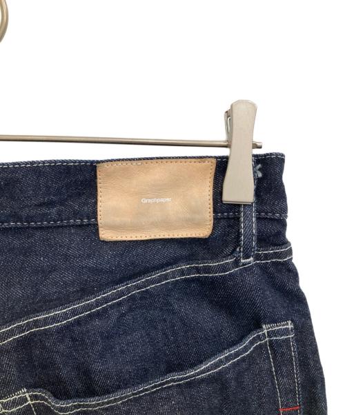 Graphpaper（グラフペーパー）Graphpaper (グラフペーパー) SELVAGE DENIM FIVE POCKET WIDE STRAIGHT PANTS インディゴ サイズ:1の古着・服飾アイテム