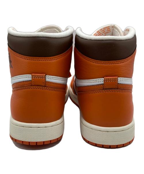 NIKE（ナイキ）NIKE (ナイキ) WMNS AIR JORDAN 1 RETRO HIGH OG オレンジ×ホワイト サイズ:27.5の古着・服飾アイテム