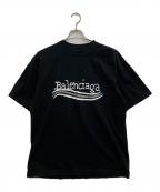 BALENCIAGAバレンシアガ）の古着「Handwritten Campaign Logo T-Shirt」｜ブラック