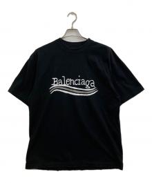 BALENCIAGA（バレンシアガ）の古着「Handwritten Campaign Logo T-Shirt」｜ブラック