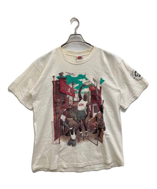 NIKE（ナイキ）NIKE (ナイキ) イラストＴシャツ ホワイト サイズ:Mの古着・服飾アイテム