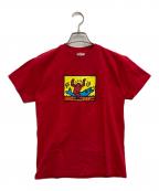 POPSHOPポップショップ）の古着「Tシャツ」｜レッド