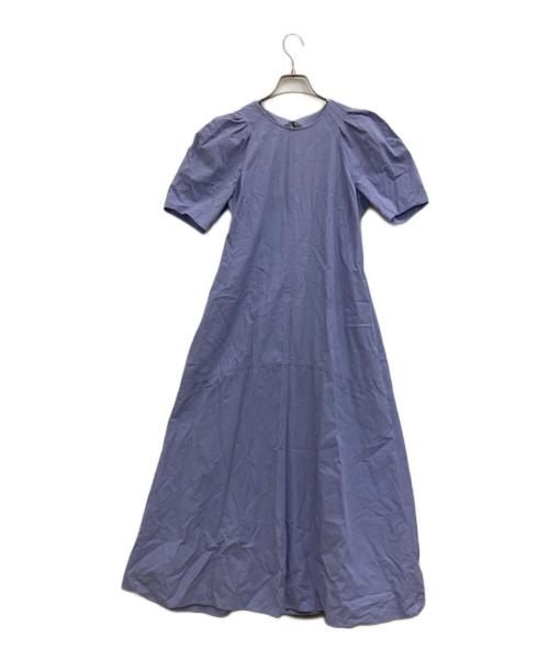 UNITED ARROWS（ユナイテッドアローズ）UNITED ARROWS (ユナイテッドアローズ) オープンバック パフスリーブ ワンピース パープル サイズ:36の古着・服飾アイテム