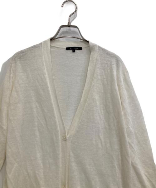 MACPHEE（マカフィー）MACPHEE (マカフィー) ロングカーディガン ホワイト サイズ:Fの古着・服飾アイテム