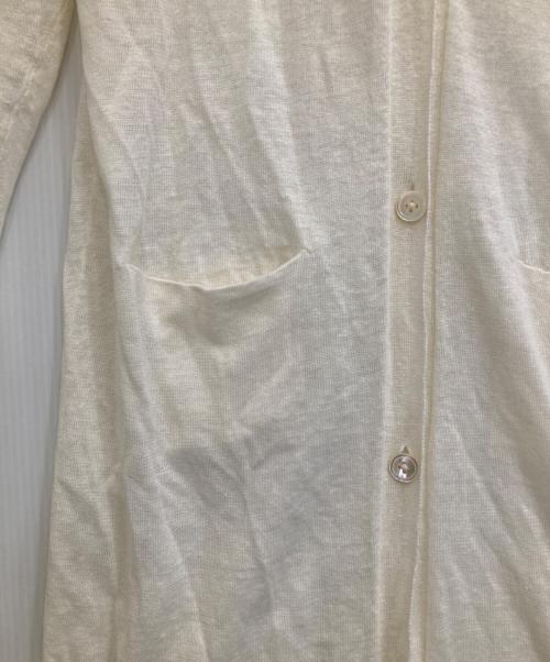 MACPHEE（マカフィー）MACPHEE (マカフィー) ロングカーディガン ホワイト サイズ:Fの古着・服飾アイテム