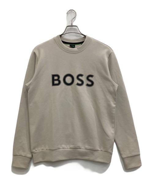 BOSS（ボス）BOSS (ボス) ロゴスウェット ベージュ サイズ:Sの古着・服飾アイテム