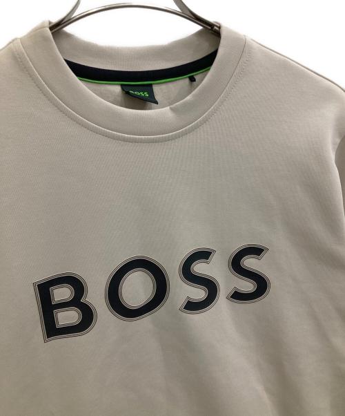 BOSS（ボス）BOSS (ボス) ロゴスウェット ベージュ サイズ:Sの古着・服飾アイテム