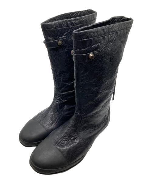 BALENCIAGA（バレンシアガ）BALENCIAGA (バレンシアガ) レザーブーツ ブラック サイズ:37の古着・服飾アイテム